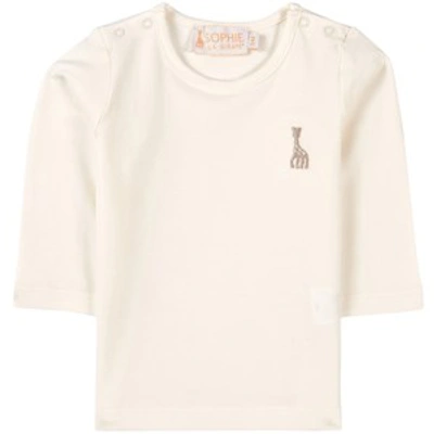 Sophie La Girafe Babies'  Snow White Logo T-shirt