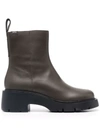 Camper Milah Platform Chelsea Boots In Grün