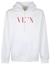 Valentino Cotton Sweatshirt With Vltn Logo In White