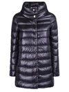 Herno Amelia Black Nylon Down Jacket In Black