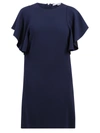 Stella Mccartney Strong Silhouette Short-sleeve Knitted Jumper In Blue