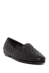 Aerosoles Betunia Smoking Slipper In Black Quilted/ Black