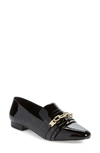 KARL LAGERFELD NIKKI BUCKLE PATENT LEATHER LOAFER