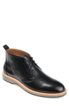 Thomas & Vine Booker Plain Toe Leather Chukka Boot In Black
