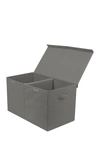 Sorbus Gray Fabric Toy Chest