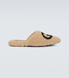 GUCCI INTERLOCKING G SHEARLING SLIPPERS,P00583968