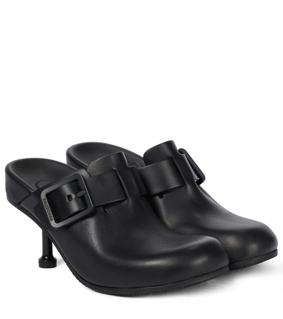 BALENCIAGA MALLORCA SABOT LEATHER MULES P00606166