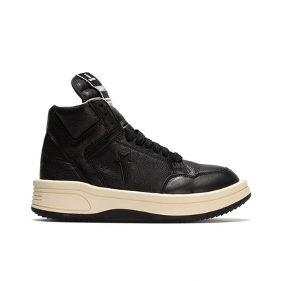 Drkshdw Turbowpn Trainers In Black Leather