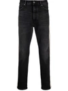 Palm Angels Man Denim Pants Black Size 36 Cotton In Schwarz