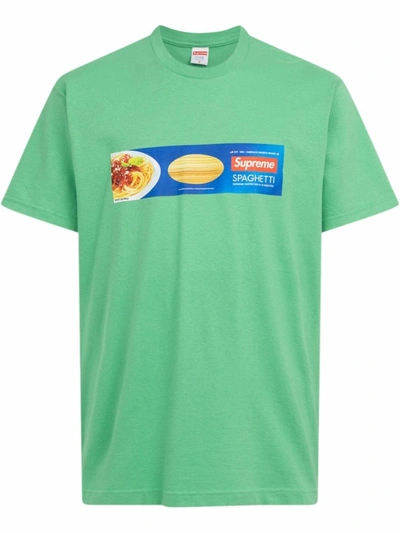 Supreme Spaghetti Short-sleeve T-shirt In Grün