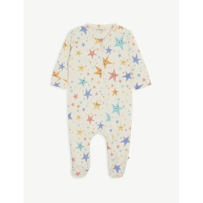 Bonnie Mob Babies' Stars Rainbow Stars Organic-cotton Sleepsuit 0-18 Months 12-18 Months