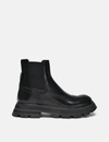 ALEXANDER MCQUEEN STIEFELETTEN WANDER AUS SCHWARZEM LEDER