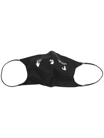 Off-white Swimm Logo-print Face Mask In Schwarz