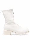 GUIDI ZIP-FRONT ANKLE BOOTS