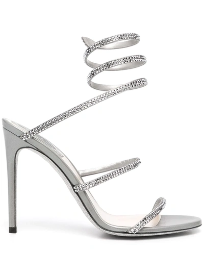 René Caovilla Cleo High-heel Sandals In Argento