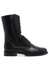 Manolo Blahnik Lugata Textured-leather Ankle Boots In Schwarz