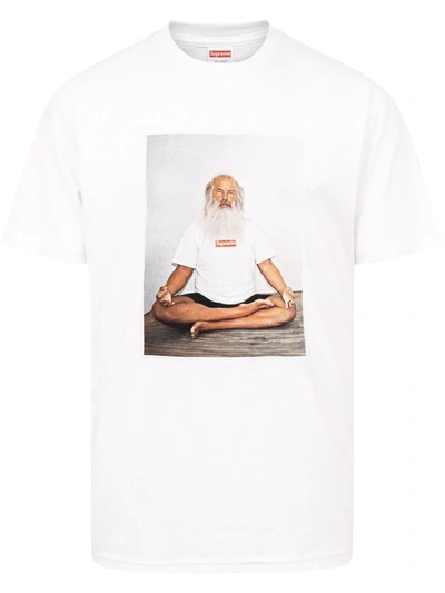 Supreme Rick Rubin Photo T-shirt In Weiss