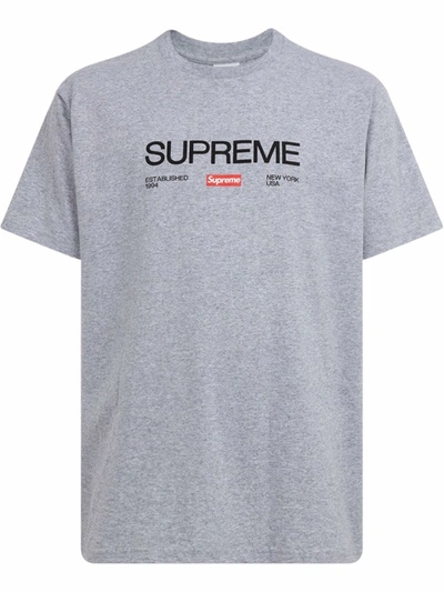 Supreme Est 1994 T-shirt In Grey