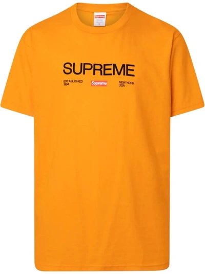 Supreme Est 1994 T-shirt In Orange