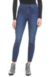 SEVEN HIGH WAIST ANKLE SKINNY JEANS