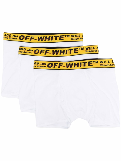 Off-white Industrial Boxer Tri-pack In White