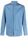 Altea Button-up Denim Shirt In Blue