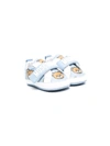 MOSCHINO TEDDY BEAR-PRINT LEATHER TRAINERS