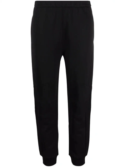 Moncler Logo-print Waistband Track Pants In Black