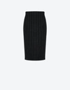 MOSCHINO STRETCH PINSTRIPE SKIRT