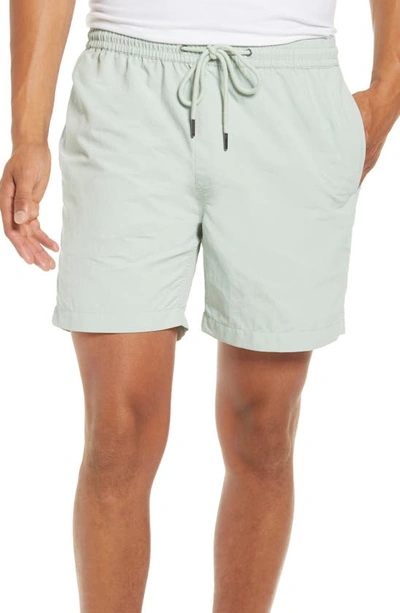 Madewell Everywear Shorts In Sage Mist