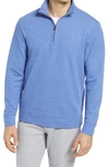 Vineyard Vines Saltwater Quarter Zip Performance Pullover In Blue Marlin