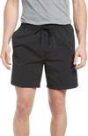 Madewell Everywear Shorts In Almost Black