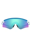 Oakley Womens White Oo9471 Encoder Shield-frame Sunglasses In Polished White/ Prizm Sapphire
