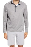 Vineyard Vines Sankaty Half Zip Performance Pullover In Sharkskin