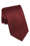 Nordstrom Solid Silk Tie In Wine