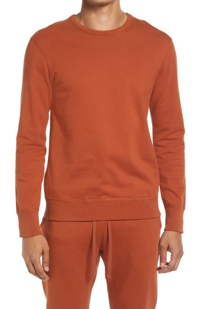 Reigning Champ Fleece Crewneck Sweater In Sierra