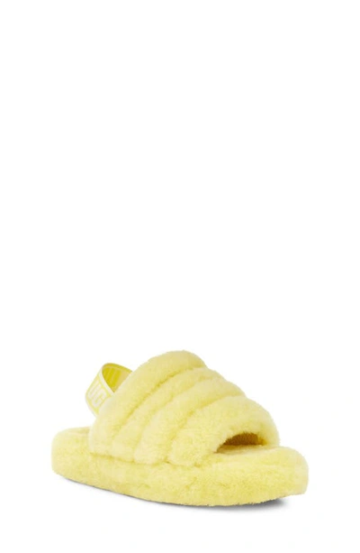 Ugg Kids' Fluff Yeah Slide In Lemonade