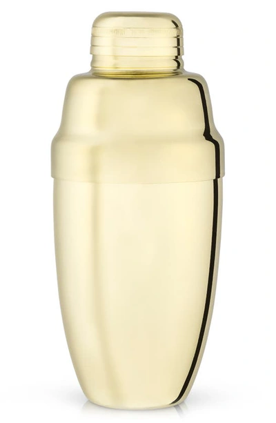 Viski Belmont Gold Heavyweight Cocktail Shaker In Gold-tone