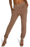 Good American Good Waist Cotton Terry Joggers In Putty001