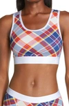 Tomboyx Next Gen Essential Bra In Rebel Tartan