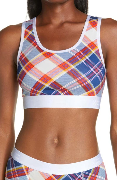 Tomboyx Next Gen Essential Bra In Rebel Tartan