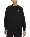 Nike Women's  Sportswear Essential Fleece Cardigan In Black/white