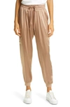 Cami Nyc Elsie Stretch Silk Joggers In Beachwood