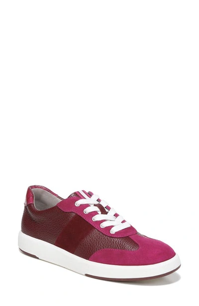 Naturalizer Evin-lace Sneakers Women's Shoes In Plum Berry Leather/suede