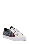 Nine West Best3 Glitter Sneaker In Rainbow Leopard Multi