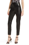 Lulus Keep Your Stride Faux Leather Pants In Black