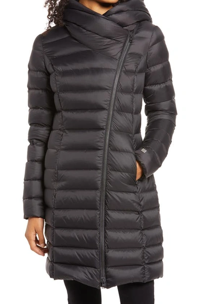 Soia & Kyo Light Down Puffer Coat In Black