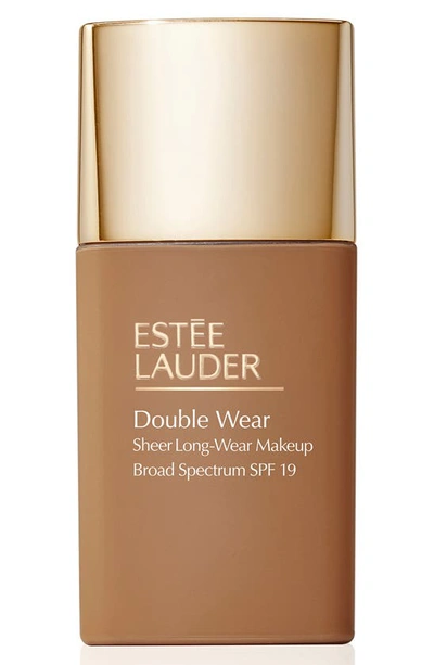 Estée Lauder Double Wear Sheer Long-wear Makeup Spf 19 6w1 Sandalwood 1 oz/ 30 ml In 6w1 Sandalwood (very Deep With Warm Golden Undertones)