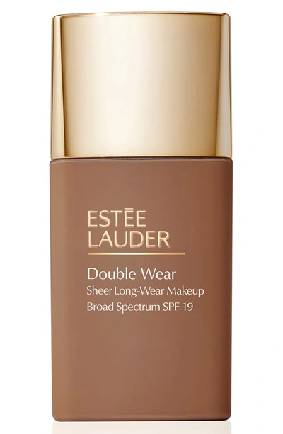 Estée Lauder Double Wear Sheer Long-wear Makeup Spf 19 7w1 Deep Spice 1 oz/ 30 ml In 7w1 Deep Spice (extra Deep With Warm Golden Undertones)