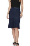 Wash Lab Denim Trumpet Skirt In Fresh Blue